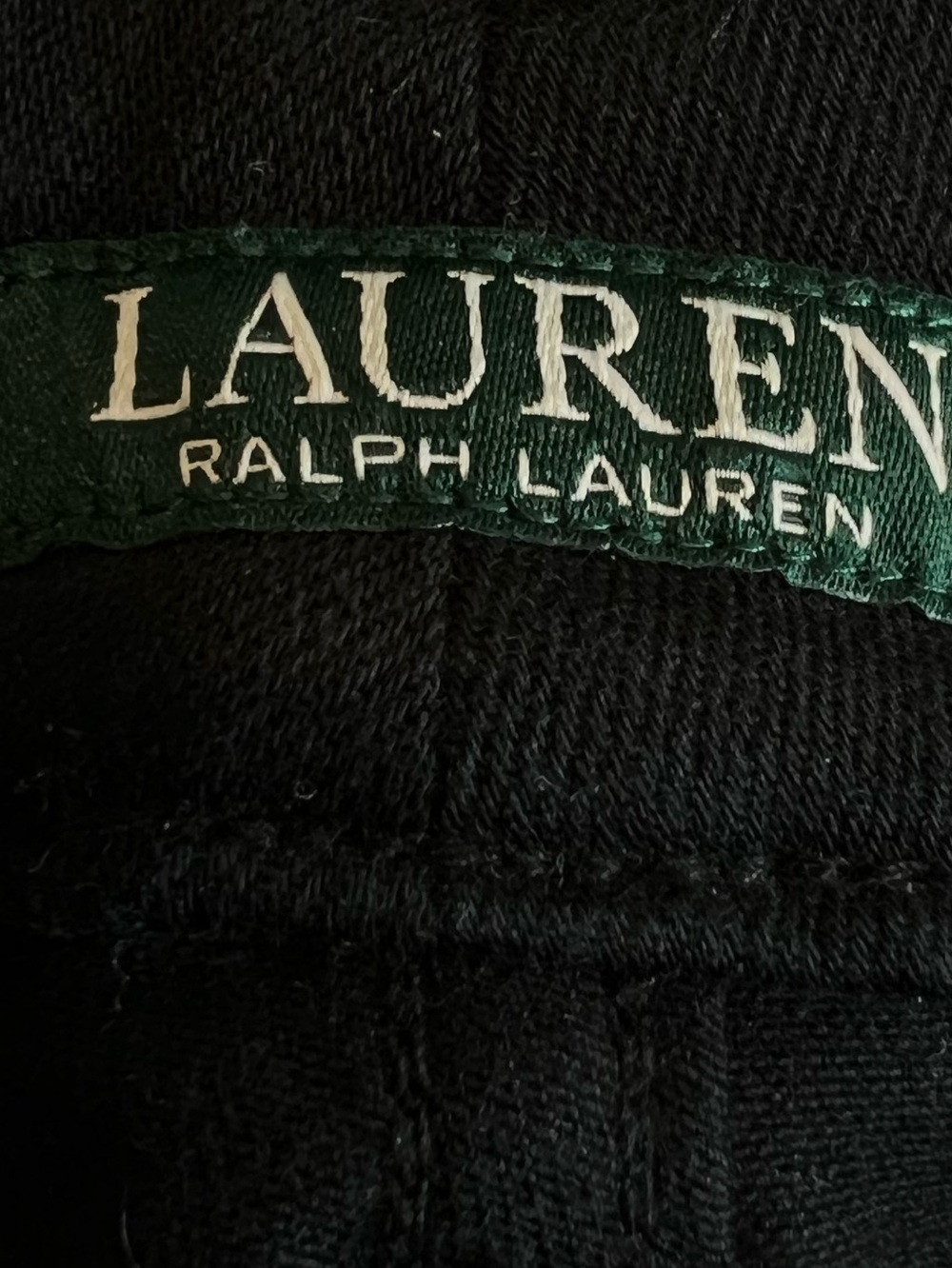 Ralph Lauren High Rise Straight Leg Jean Size 12 Black Denim - Picture 11 of 12